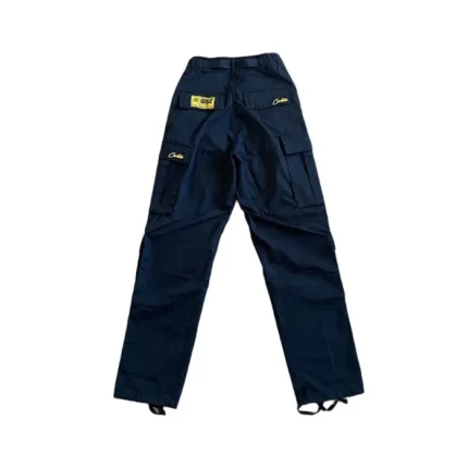 Cargo Corteiz Bleu Marine Jaune
