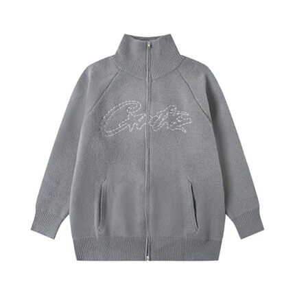 Sweat Gris Con Cremalera Corteiz VVS