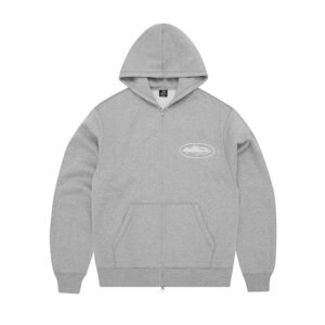 Pull Gris Zippé De l’île De Corteiz
