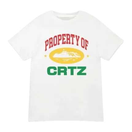T Shirt Blanc Property of Crtz