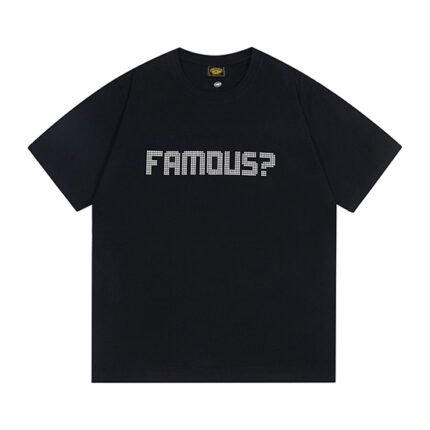 T Shirt Noir Célèbre De Corteiz